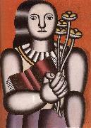 Fernard Leger The Woman hold flower painting